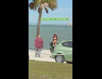 girl bunny outfit lingerie bucket beach