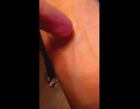 Guy use finger move veins on arm