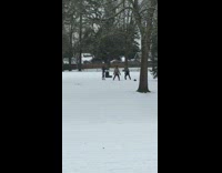 Two people Mexican hat whip snow park