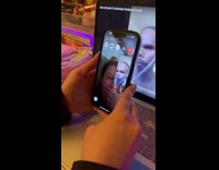 Sisters pranking mom with fake facetime video