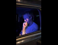 Man acts awkwardly after being pulled over 