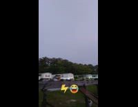 Collab BitchIG2 - Multiple bolts of lightning strike while guy is outside