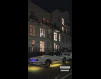 Luxury Car Lights up Road with Color s