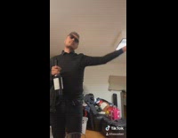 Mom gets kids ready for school