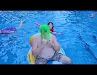 Dad uses spiky ball pretend puffer fish