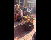 Collab Clips MPUGC - Wall E robot ring bearer at wedding 
