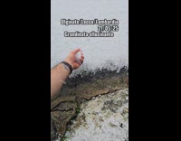 Hail touched by filmer outside flooded street