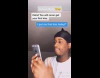 Guy text message school bully first kiss 