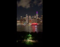 Drone lights show show Jordan logo river part 2