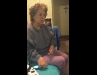 Grandma purple pants hits the woah on bed