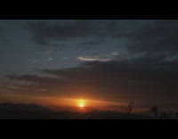 Collab PubityPets - Sun Sets Over Mountain Horizon in Timelapse