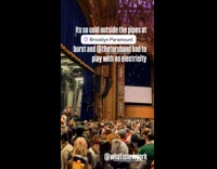 Band plays with no electricity because of busted pipes