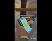 Dad looks up Teletubbies at cousins funeral 