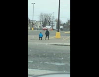 Girl black jacket swag pose face mask