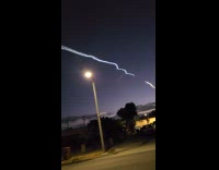 SpaceX rocket launched with long smoke trail