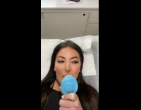 Girl at dentist asks if she is supposed to inhale or exhale 
