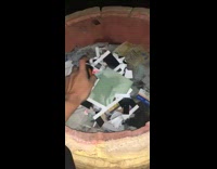 BitchMP - guy burns pictures in bonfire pit