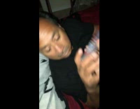 Guy pranks sleeping dad with deodorant phone