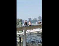 Man swam at river arrested by police
