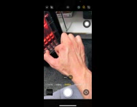 Man moves vein in back of hand