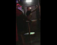 Man selfie video dance body flex club