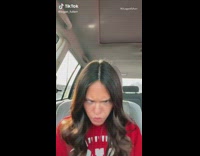 Girl makes exaggerated faces to animal noises 