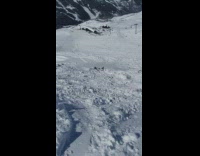Red helmet white skis guy backflip fail