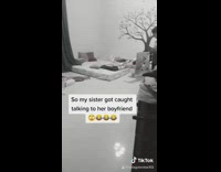 Sister gets caught talking to boyfriend dad