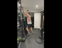 Incline Bench Falls as Man Sits on it