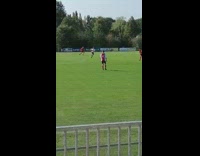 Guy walks around soccer game doesnt play 