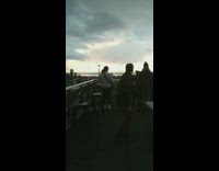 Girl poses on a roof