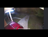 Robber runs away after hearing sound footage