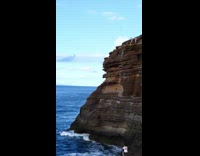 Guy jumps from 90 foot rock 