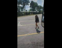 Person asks truck driver if he wants company