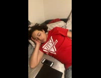 Collab Kale Salad IG - Guy gets slapped during nap scared