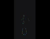 Girl uses glowsticks to play mini golf 