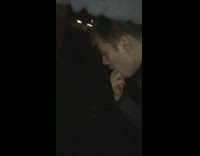 NSFW guy in black shirt throwing up