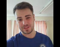 Blue shirt guy one arm push up 