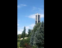 Guy hear music played from bell tower