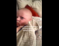 Collab Clips MPUGC - Baby gives mom disapproving look in the morning 