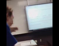 man does failed back flip in classroom