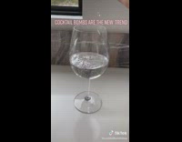 Girl shows how to use cocktail bomb 