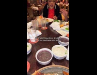 Collab ClipsIG - Woman ordered large food only for herself