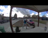 Guys in Ghillie suits scare delivery man