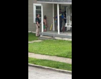 Collab BitchMP - Black cat trying to steal bags from police raid