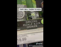 They sell these to kids pickle rick 