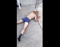 guy jumps from white house to pool