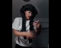 Guy Jamming to Music with Racket Fail 