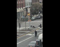 Guy exercise tension rope one pt. 2