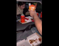 Dog stands when hooman gets offered food